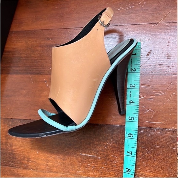 Rebecca Minkoff Barista Cipria Celadon Nubuck Heels - Picture 15 of 16